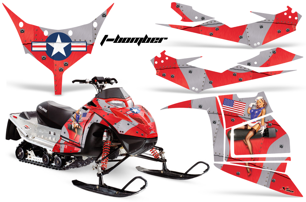 Polaris IQ Race Graphic Kit RED Tbomber JPG